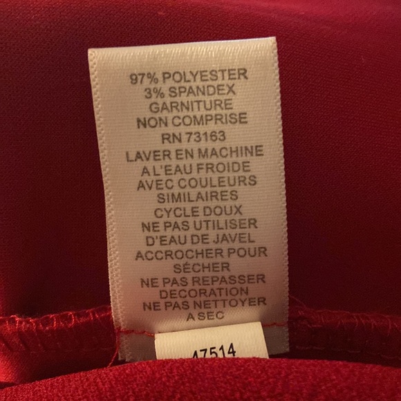 Spence red knit shift dress long sleeves with flare and silver sparkle detail - Picture 7 of 11